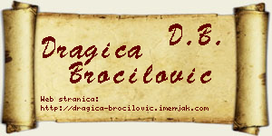 Dragica Broćilović vizit kartica